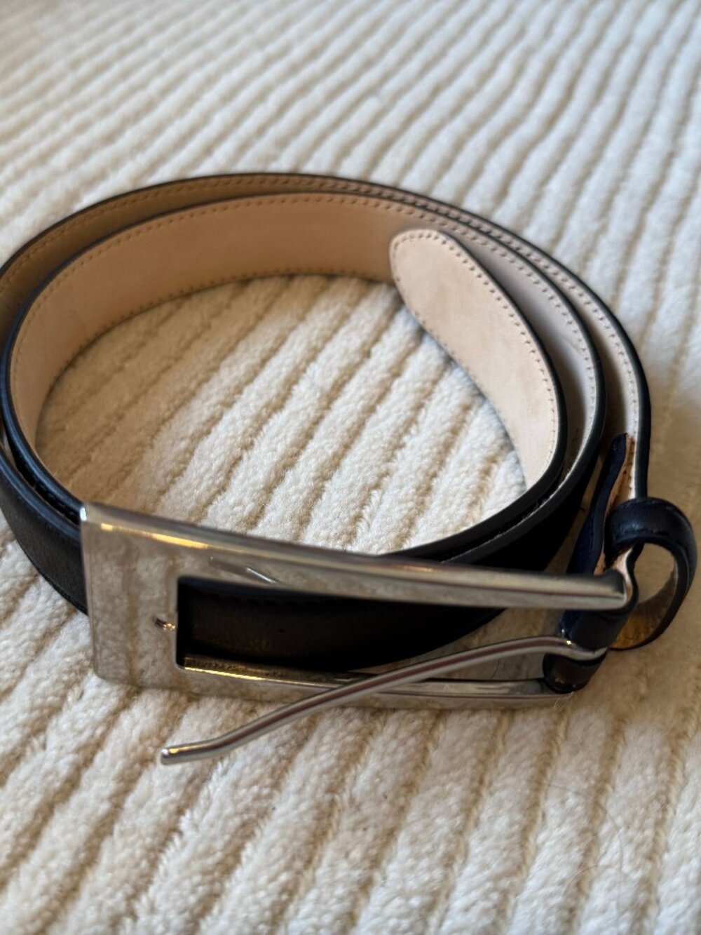 Aureum No 10 Belt Black w/ Silver